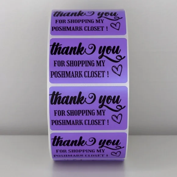 Thank You for Shopping My Poshmark Closet Stickers | THANK YOU STICKERS - Picture 4 of 11